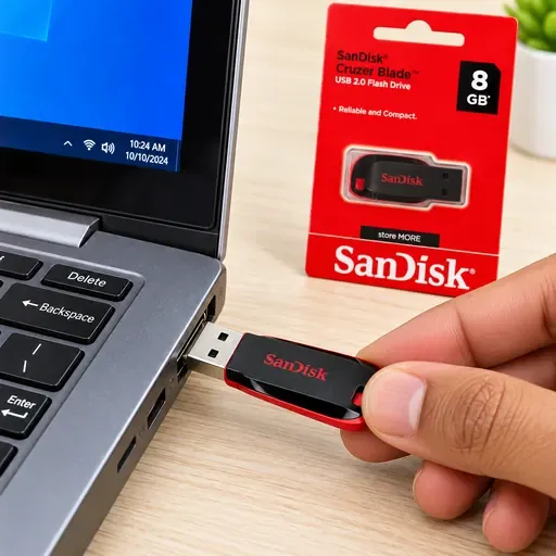 SanDisk Cruzer Blade 8GB USB 2.0 Pen Drive
